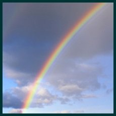 Rainbow and clowds