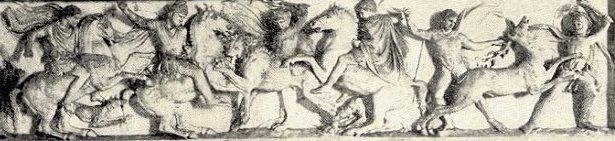 Section from Alexander's Sarcophagus