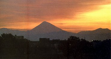 Mount Damavand from southwest of Tehran